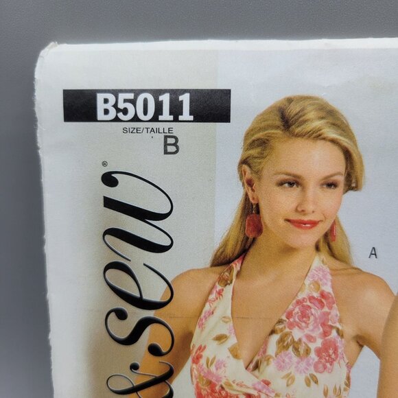 Butterick See & Sew Misses' Top Halter Tank Pattern B5011 Size 14-20 UNCUT - Picture 2 of 3
